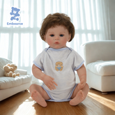 Luna - 18" Newborn Reborn Baby Doll with Soft Silicone Like Vinyl Body and Accessories